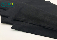 50% Viscose / 50% Polyester Spunlace Nonwoven Fabric Anti Bacteria Untuk Wet Tissue Warna Hitam