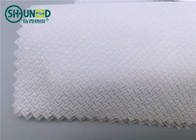 T Pattern Fusible Interlining Panjang Spunbond Non Woven Fabric Rolls Untuk Industri Sepatu Garmen