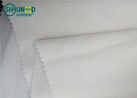 PA / PES Lapisan Fusible Interfacing 100% Polyester Double Dot Woven Untuk Wanita Dan Pria