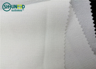 PA / PES Lapisan Fusible Interfacing 100% Polyester Double Dot Woven Untuk Wanita Dan Pria