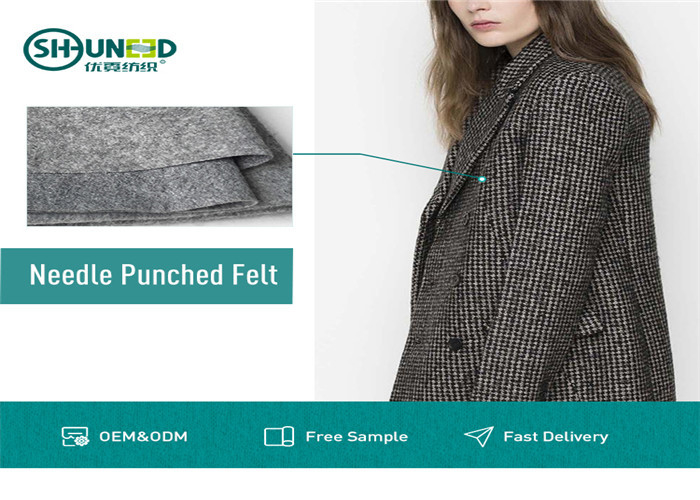 Polyester Needle Punch Felt Garmen Aksesoris Komposisi NPF-100