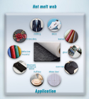TPU Non - tenunan Hot Melt Fusible Web Untuk Garment Bonding